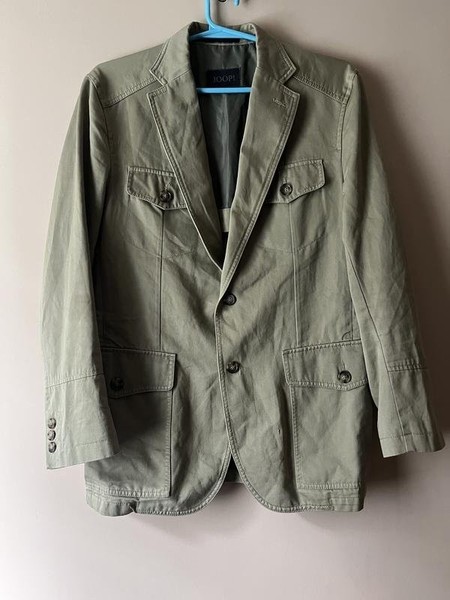 Women JOOP! Trench Coat Beige Denim 36
