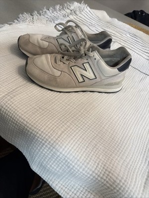 New Balance 574 Classic Sneakers Mens 9 Womens 10.5 Encap Gray Cream Athletic