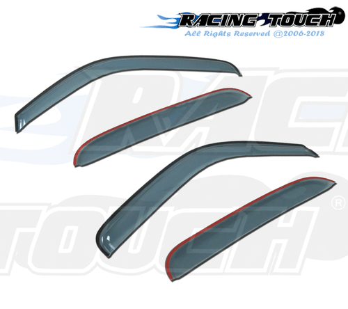 Visera de ventana de montaje exterior gris claro protector de lluvia 4 piezas para Toyota Sienna 2011-2016 - Imagen 2 de 7