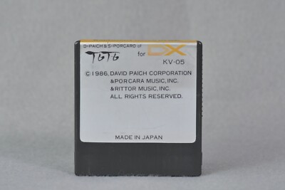 Yamaha AViC KV-05 TOTO Voice ROM Cartridge for Yamaha DX7 | eBay
