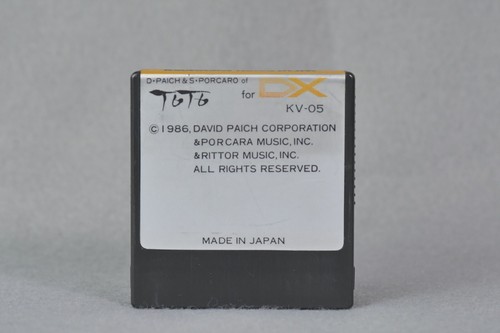 Yamaha AViC KV-05 TOTO Voice ROM Cartridge for Yamaha DX7 - Picture 5 of 5