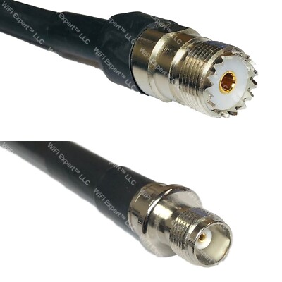 LMR400 SO239 UHF Female to TNC FEMALE Coaxial RF Cable USA-Ship Lot