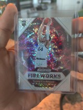 2021 Panini Prizm Draft Picks Fireworks White Sparkle Corey Kispert #6 Rookie RC