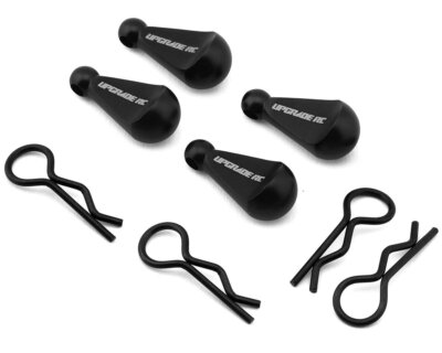 UpGrade RC Karosserie Clips 1/10 mit Alu Griff schwarz UPG-13001 