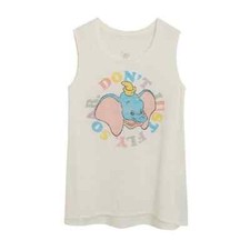 Disney Parks Womens Dumbo Don't Just Fly Soar Tank Top Shirt New M, XL, 2XL