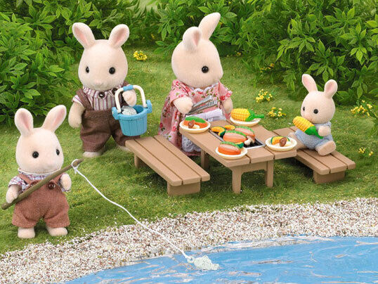 Sylvanian Families Family Barbecue Set Dollhouse New Gift 5091 UR8915