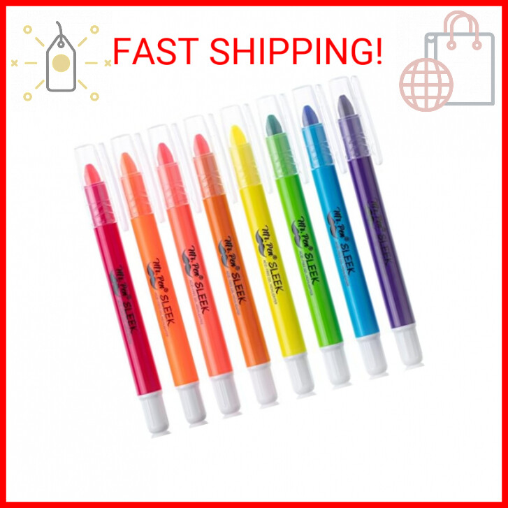 No Bleed Gel Highlighters, Bible Highlighters, Assorted Colors - Pack of 8-image