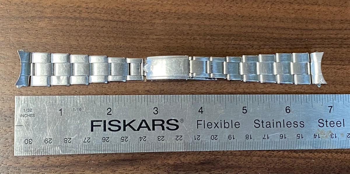 RARE 1964 Rolex 6635 Steel Rivet Full Expansion Bracelet 18mm 60
