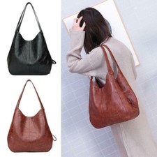 Women Designer Leather Shoulder Bag Large Capacity Ladies Handbag Hobo Tote