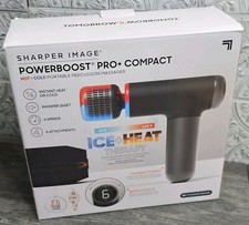 Sharper Image Powerboost Pro Compact Hot  Cold Percussion Massager NEW Open B
