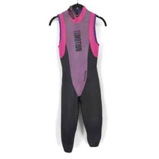 Vintage Pro motion rubberized sleeveless capri length zip back wetsuit