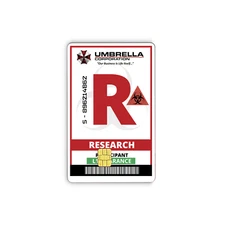 Credit Card Skin Vinyl Decal Umbrella Corporation Research I.D Decal