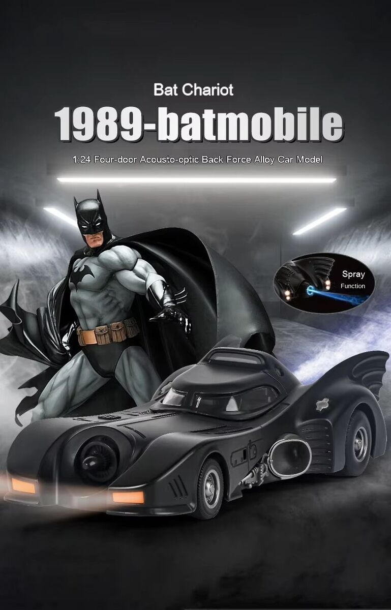 DIECAST car model BATMOBILE 1989 BATMAN DC Comics WB QY Toys DIECAST car model BATMOBILE 1989 BATMAN DC Comics WB QY Toys