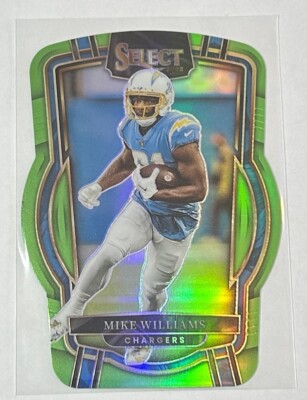 Mike Williams GREEN DIE CUT PRIZM #'d 083/299 - Chargers - 2022 Select Football