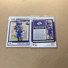 2022 Score #332 Kyren Williams Rookie Card B-3. rookie card picture