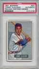 1951 Bowman TOMMY GLAVIANO Signed Card 301 Auto Slabbed Cardinals RC Hi# PSA/DNA