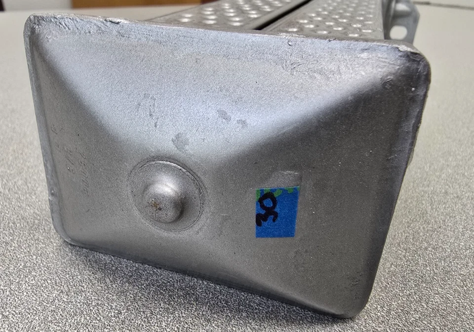 BONITO ENFRIADOR DE ACEITE ABOVEDADO ORIGINAL USADO PORSCHE 356A 356B T5 8 FILAS SUPER 90 #30 8/61 Foto 3 de 4