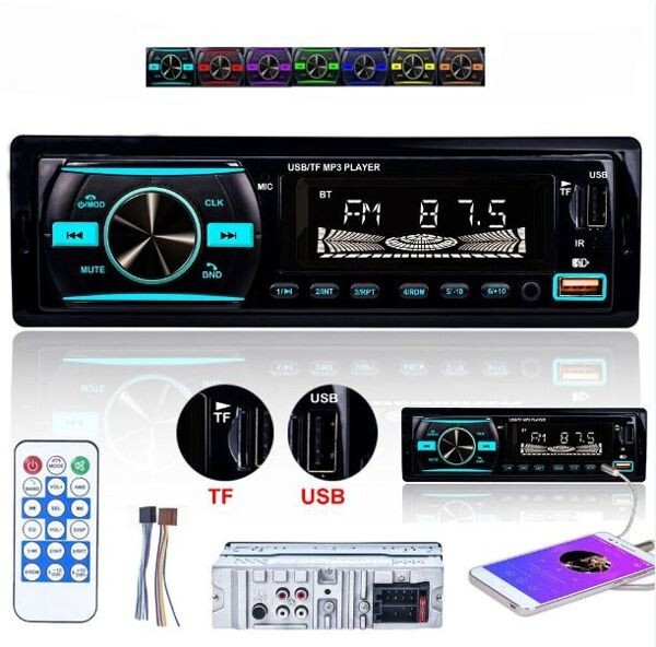 Offerta Autoradio Bluetooth 1 DIN Vivavoce Stereo Auto MP3 USB