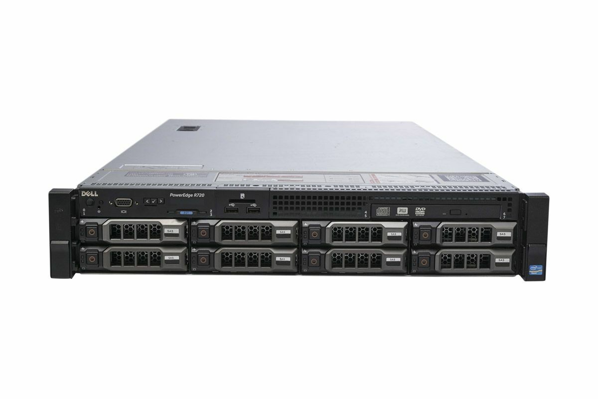 Dell PowerEdge R720 2x 8C E5-2690 2.90GHz 32GB Ram 8x 1TB 7.2K HDD
