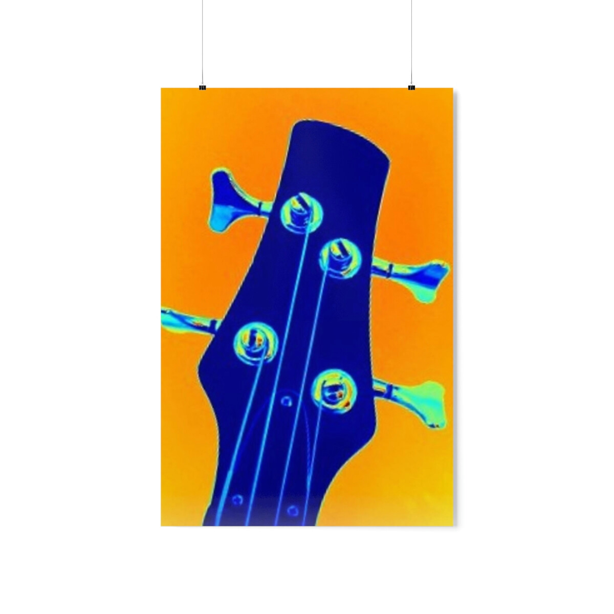 Bass Guitar Neck Matte Poster eBay