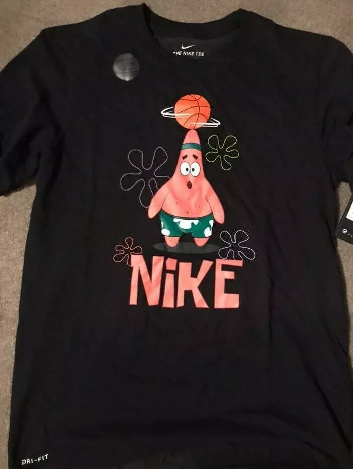 cambiar Pórtico dinastía Nike Kyrie Patrick Spongebob Dri-Fit T-Shirt Black CD0947-010 Size 2XL 100%  | eBay