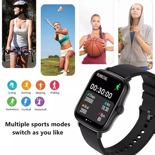 Smart Watch Men Women Fitness Tracker Blood Pressure Heart Rate Sport Watches UK - 第 7/13 張圖片