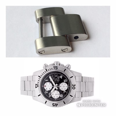 Perfektes Original Breitling Satin Steel Link für A13341 Superocean Chronograph II