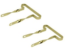 2 VINTAGE LOWRIDER BICYCLE FLAT TWISTED GOLD BUMBER 12" LOWRIDER BICYCLES.