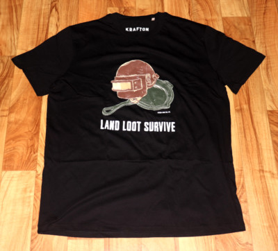 PUBG Battlegrounds Land, Loot, Survive Promo T-Shirt Size : XL Gamescom 2024