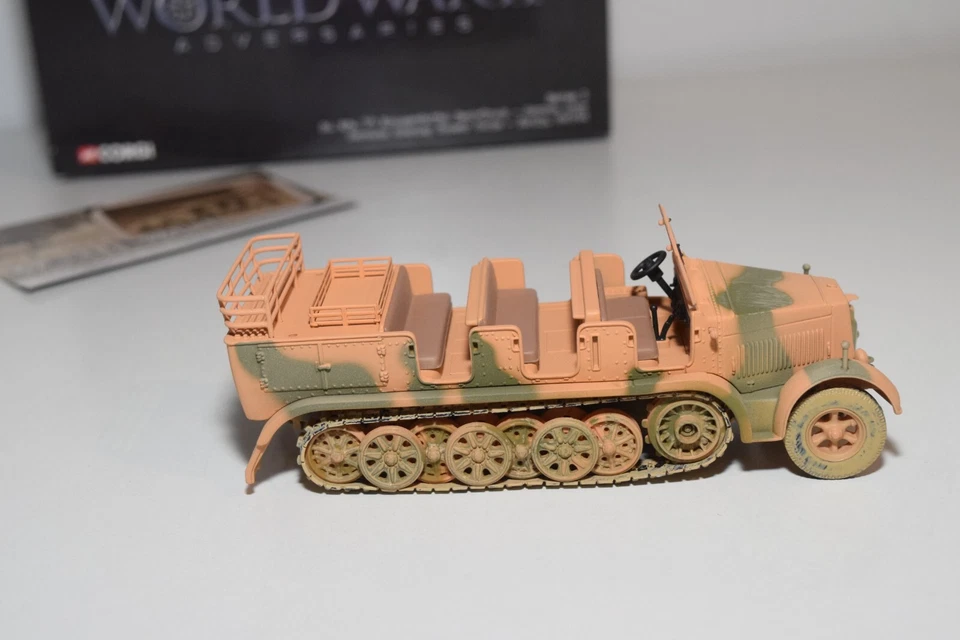 A53 1:50 CORGI TOYS CC60003 SD.KFZ 7 KRAUSS MAFFET SEMI TRACK ARMY TRUCK MIB - Immagine 4 di 4