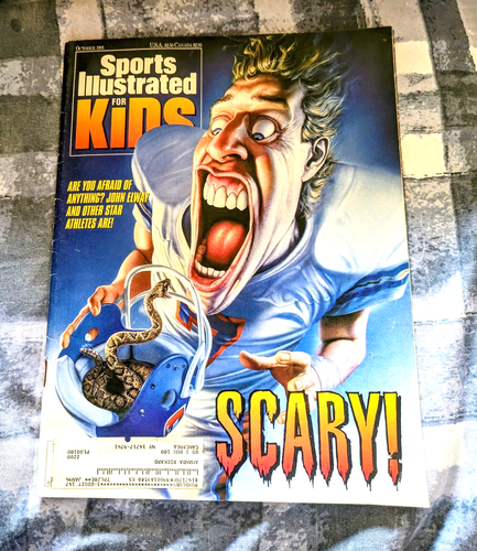 Sports Illustrated For Kids October 1993 John Elway Broncos W/Card Sheet