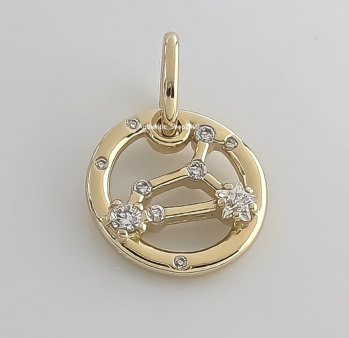 New 100% Authentic PANDORA 14K Gold Plated Leo Zodiac Dangle Charm