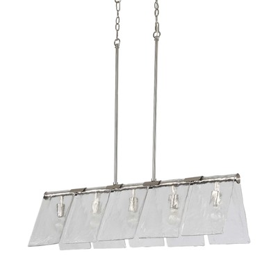 Golden Lighting 6072-LP Serenity 5 Light 11''W Linear Pendant - Grey