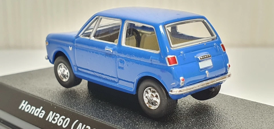 1/64 Konami 1967 年本田 N360 蓝色压铸汽车模型 — 第 3/3 张图片