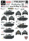 Star Decals 35-873, Decals for PzKpfw III from Pz.Regiment 3, 2.Pz.Division,1:35