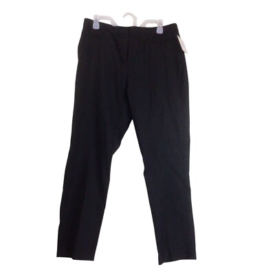 Ellen Tracy Women's Black Rayon Blend Ankle Pants Size 12