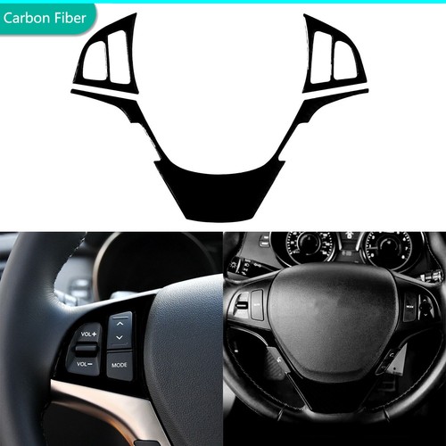 Glossy Piano Black Steering Wheel Panel Cover For Hyundai Genesis Coupe 2013-16 - Picture 1 of 10