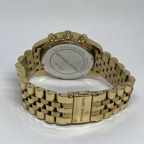 Michael Kors Lexington MK5556 Women Gold Stainless Steel Analog Dial Watch MP896 - Picture 10 of 12