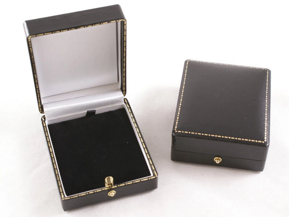 Pendant/Drop Earring Boxes Antique Style Leatherette Gift Display Jewellery Box