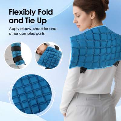 Large Gel Ice Therapy Hot Cold Pack Reusable for Belly Back Leg Arm Pain Relief