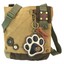Chala Paw Print Mini Crossbody Handbag Convertible Straps Dog Lovers