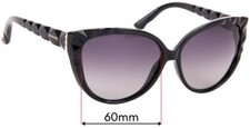 SFx Replacement Sunglass Lenses Fits Swarovski Delicious Sw59 - 60mm Wide