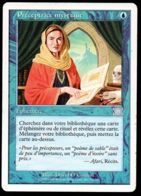 *MRM* FR/VF Mystic Preceptrice (Mystical Tutor) MTG 6ED