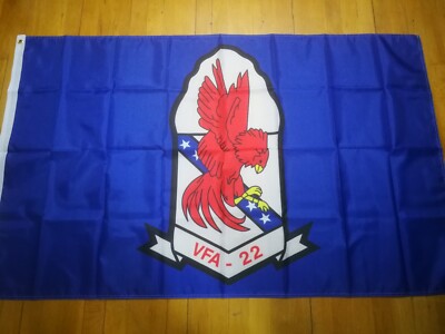 USN VFA-22 Redcocks 3x5 ft Single-Sided Flag Banner