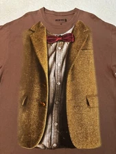 Vintage 2010s Y2K Doctor Who BBC TV Television Show Suit Costume T-Shirt, XL NEW