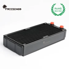 FreezeMod G1/4" 240mm Aluminum Radiator PC Computer Water Cooling 45mm Thick