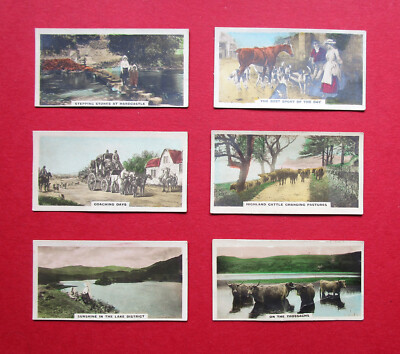 ebay uk cigarette cards CAVANDERS SIX REAL PHOTO 1924 CIGARETTE CARDS HOMELAND SERIES  3-8-15-33-35-47