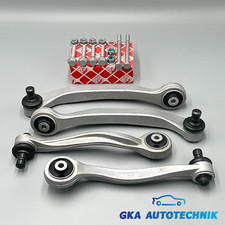 4x Querlenker Vorne Oben für Audi A6 + Avant 4F2 C6 + Febi Montage Schraubensatz