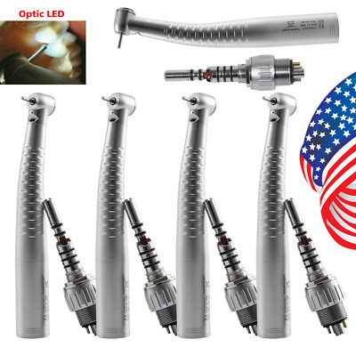 1-5 Yabang Dental Fiber Optic Handpiece +6Hole LED Multiflex Coupling Swivel