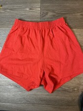 Soffe Brand Cheer Shorts Red Size Junior Small Exercise Gym Shorts